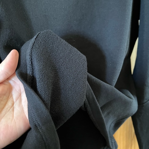 Rebecca Taylor black puff long sleeve crewneck sweater. SZ Small. NWT - Picture 6 of 7